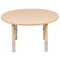 Flash Furniture Round 33 W, 33 L, 23.75 H, Plastic, Steel, Brown YU-YCX-007-2-ROUND-TBL-NAT-GG - alternate 4